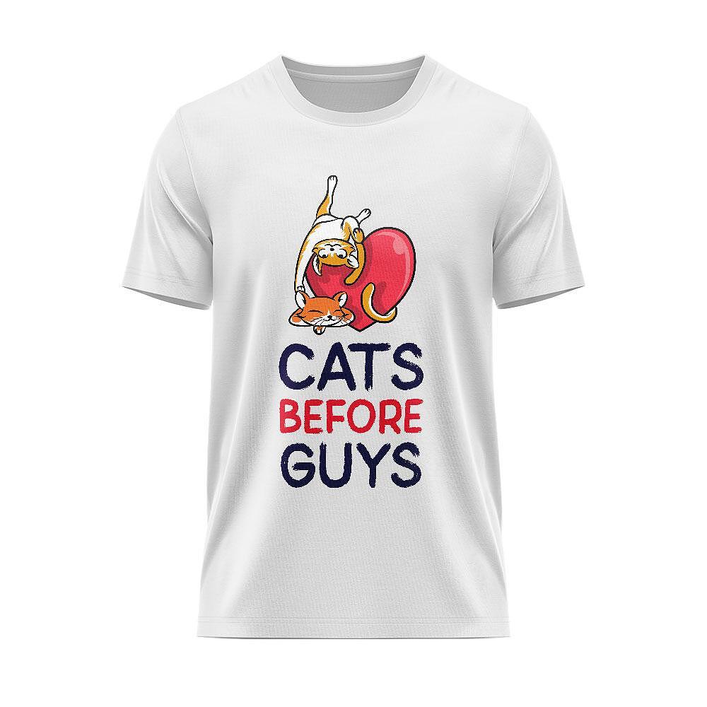 T-shirt Cats Before Guys