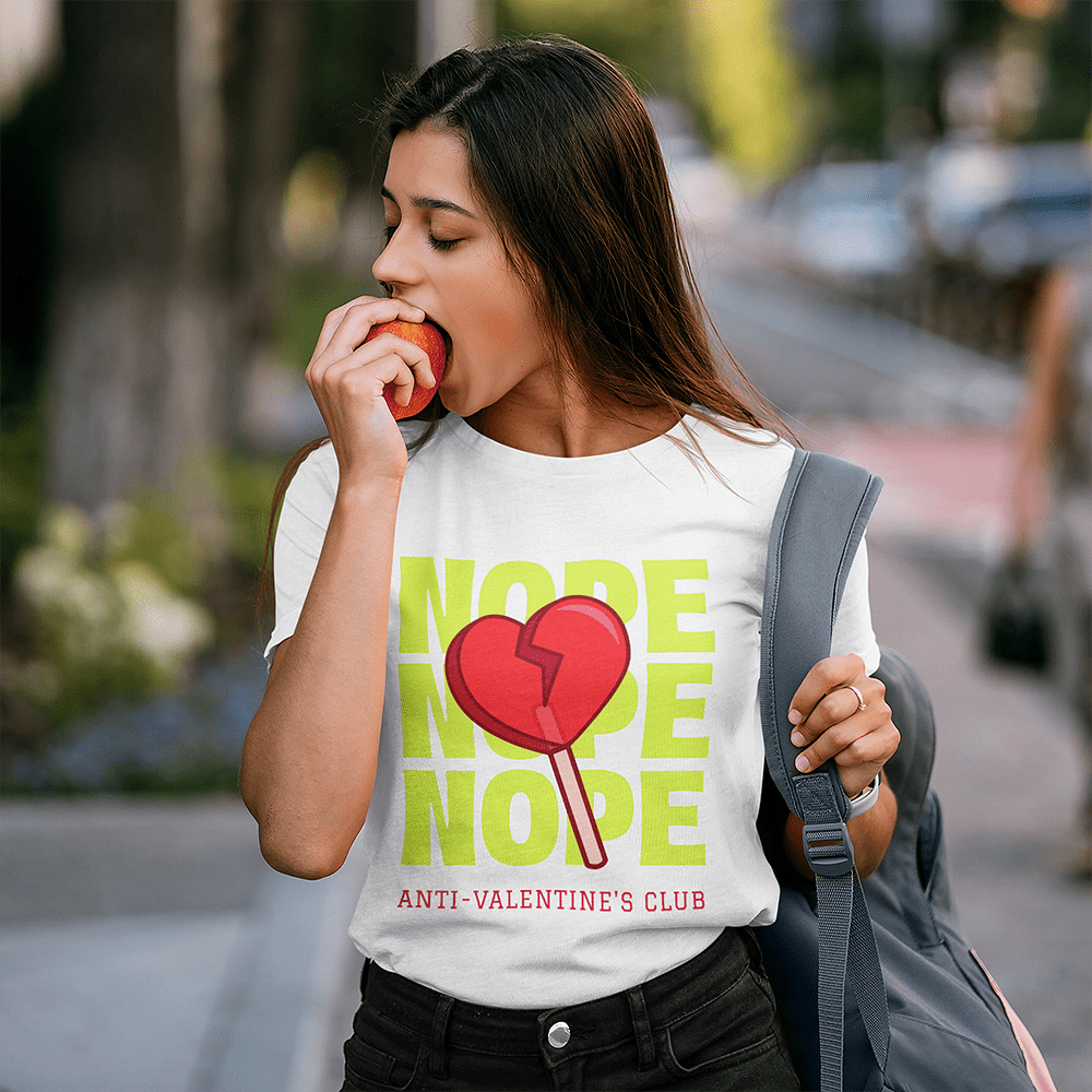 Anti-Valentine's Day T-shirt - NOPE NOPE NOPE