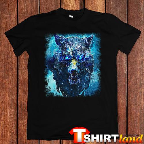 T-shirt "Fantasy Wolf - Deadly Look"