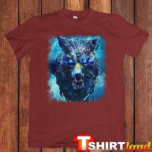 T-shirt "Fantasy Wolf - Deadly Look"