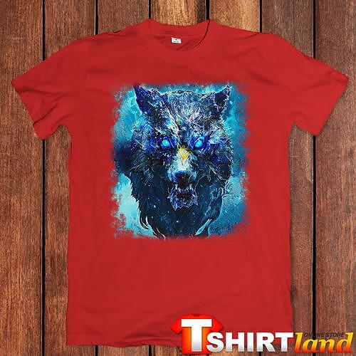 T-shirt "Fantasy Wolf - Deadly Look"