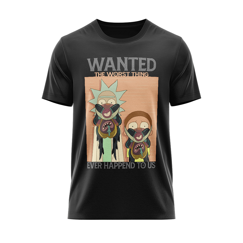 Rick And Morty wanted t-shirt