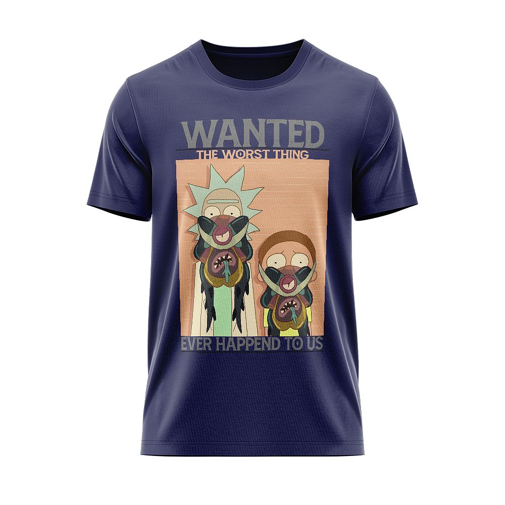 Rick And Morty wanted t-shirt