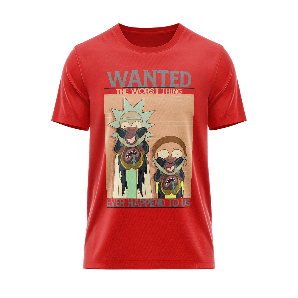 Rick And Morty wanted t-shirt