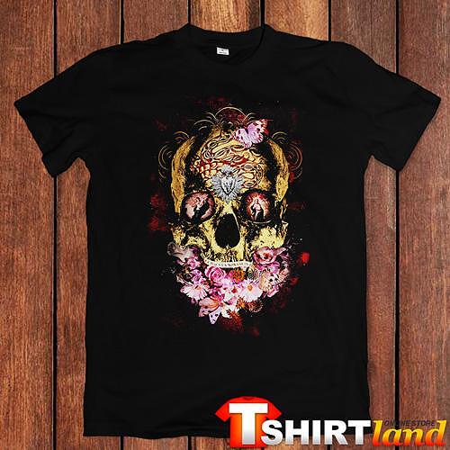 T-shirt "Flowered Skull"