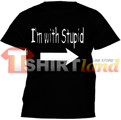 Tricou - Sunt cu un idiot