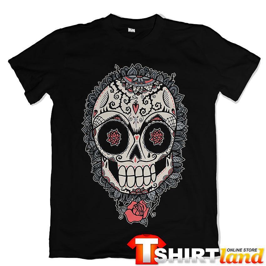 Calavera Rose & Heart T-shirt