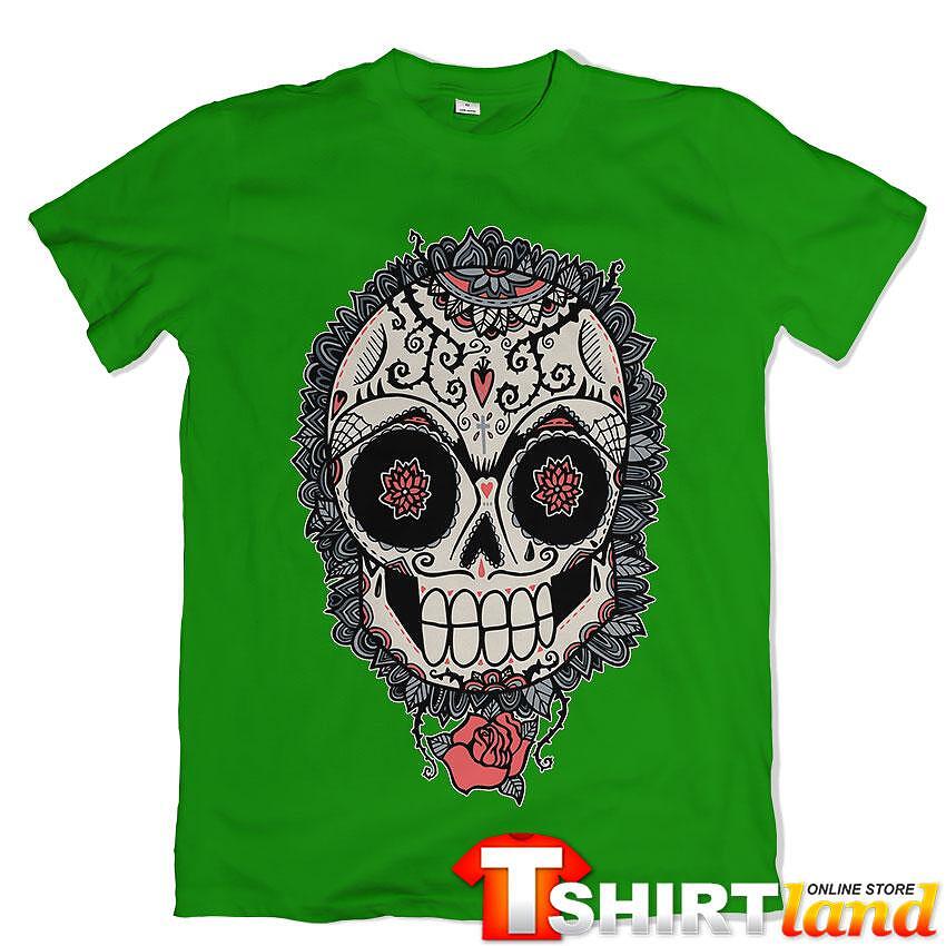 Calavera Rose & Heart T-shirt