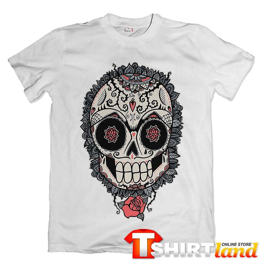 Tricou Calavera Rose & Heart