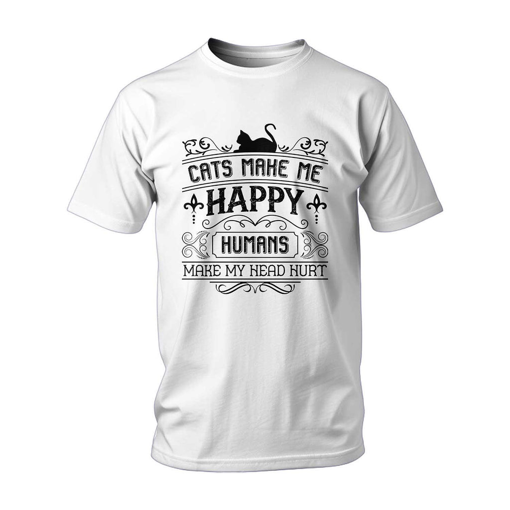 Cats Make Me Happy T-Shirt