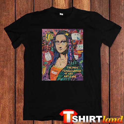 Tricou Mona Lisa - Artă abstractă