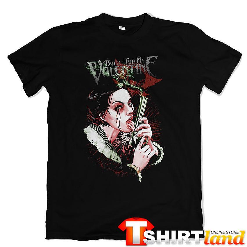 Tricou Bullet for my Valentine Lick the gun