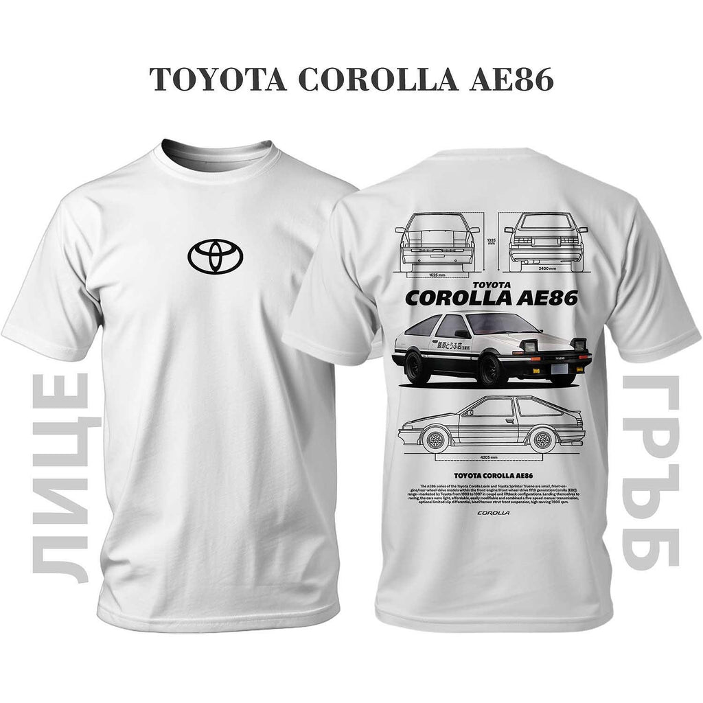 T-shirt TOYOTA COROLLA AE86 INITIAL D