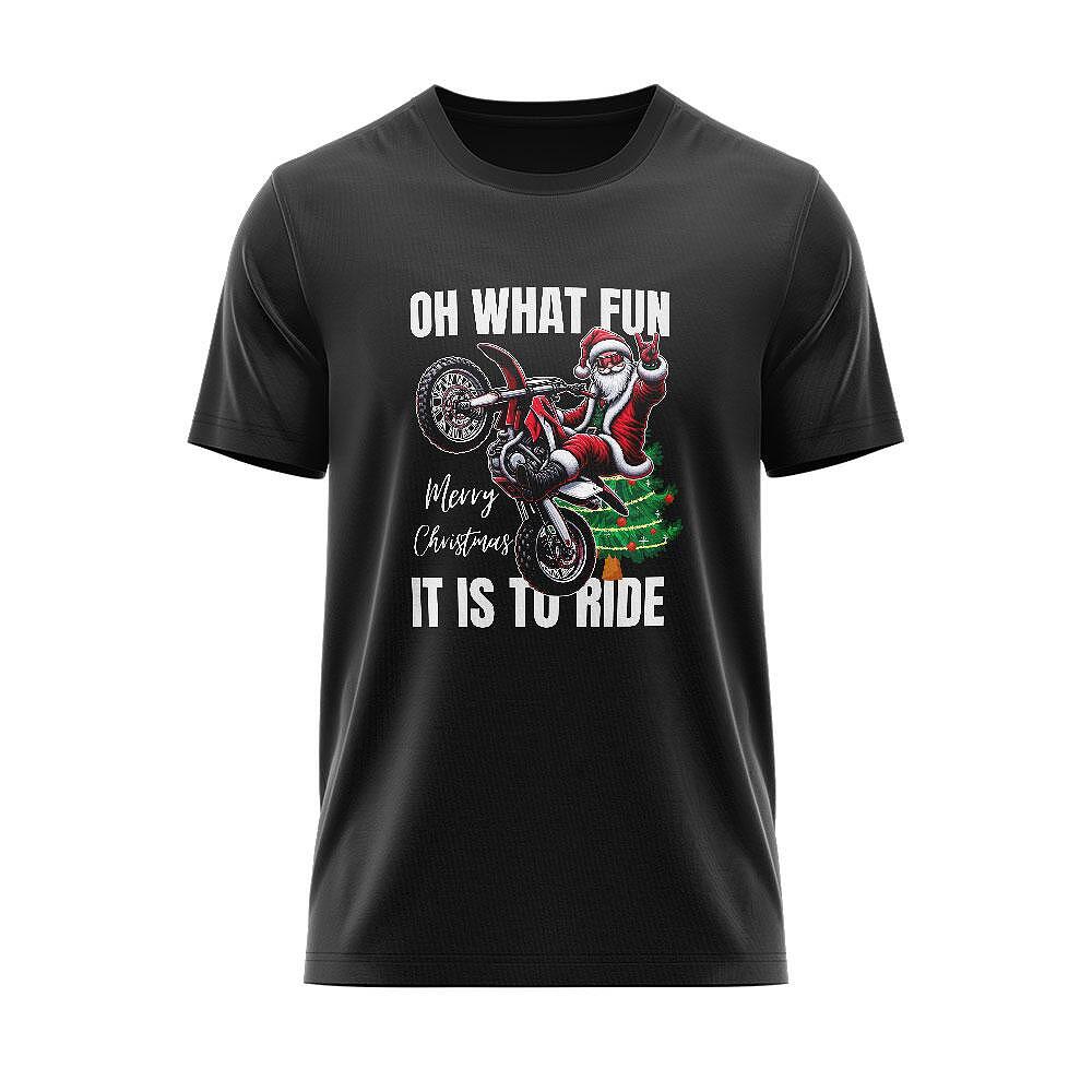 Tricou Oh What Fun It is to ride CHR_01