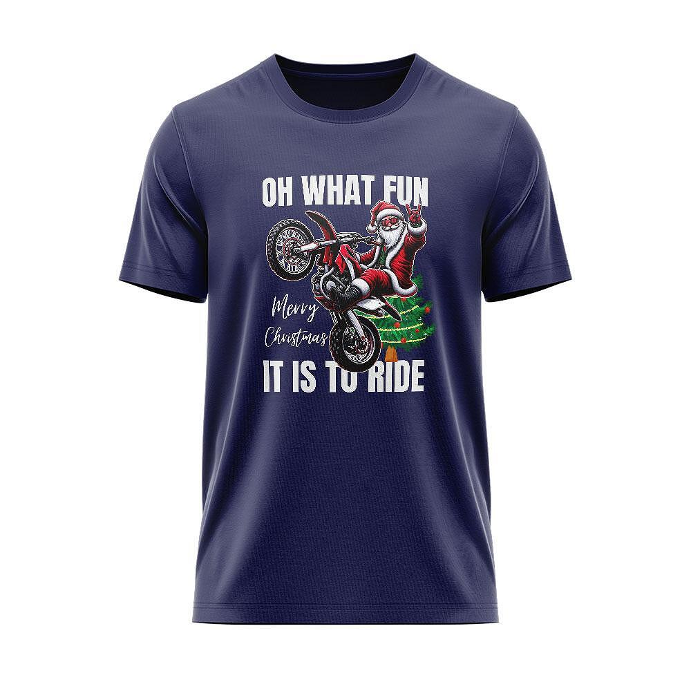 Tricou Oh What Fun It is to ride CHR_01