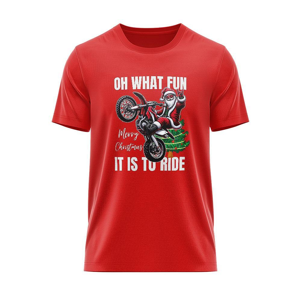 Tricou Oh What Fun It is to ride CHR_01