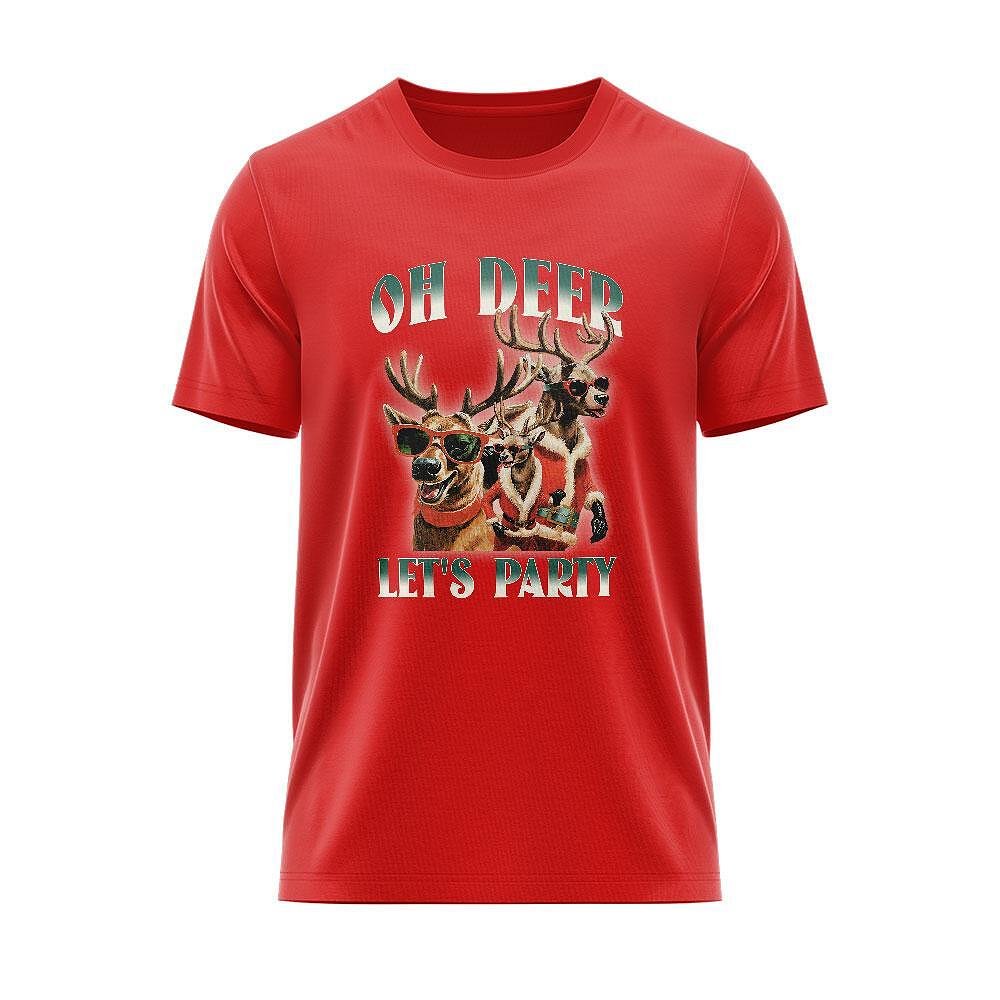 T-shirt Oh Deer Let's Party CHR_50