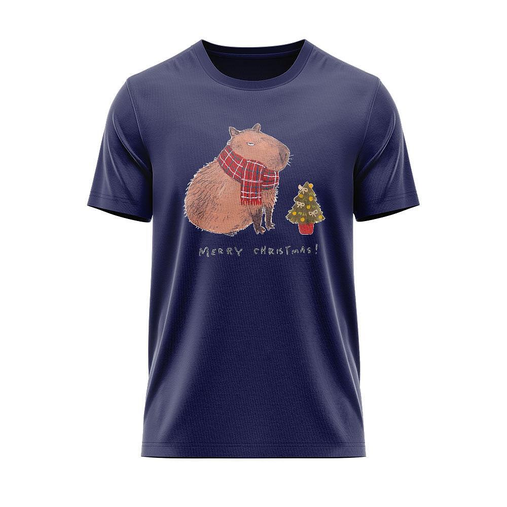 T-shirt Merry Christmas Capybara Mood CHR_39
