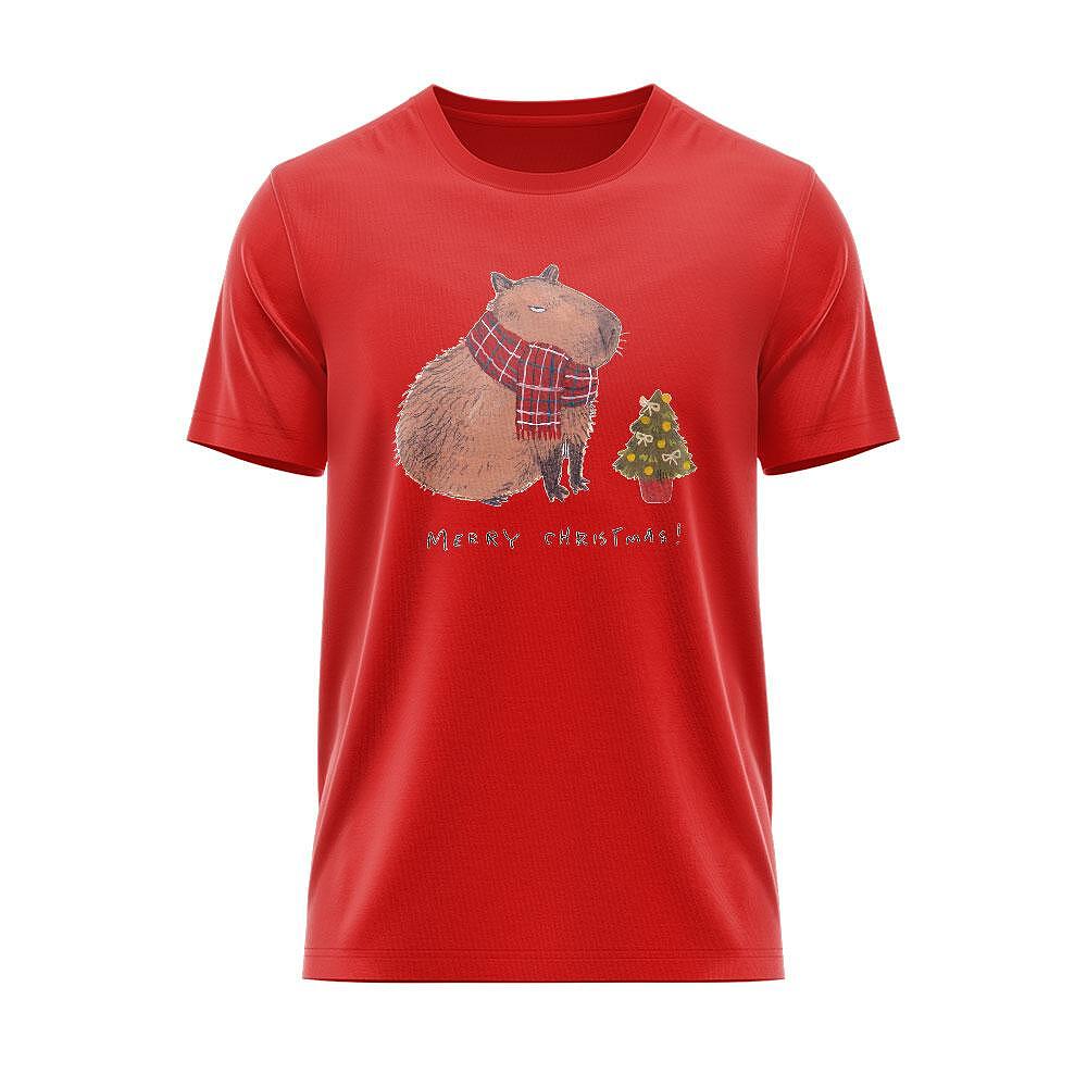 T-shirt Merry Christmas Capybara Mood CHR_39