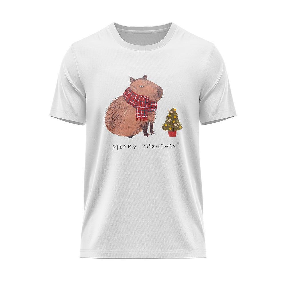T-shirt Merry Christmas Capybara Mood CHR_39