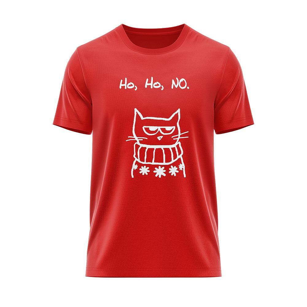 Tricou Christmas Mad Cat Ho, Ho, No CHR_44