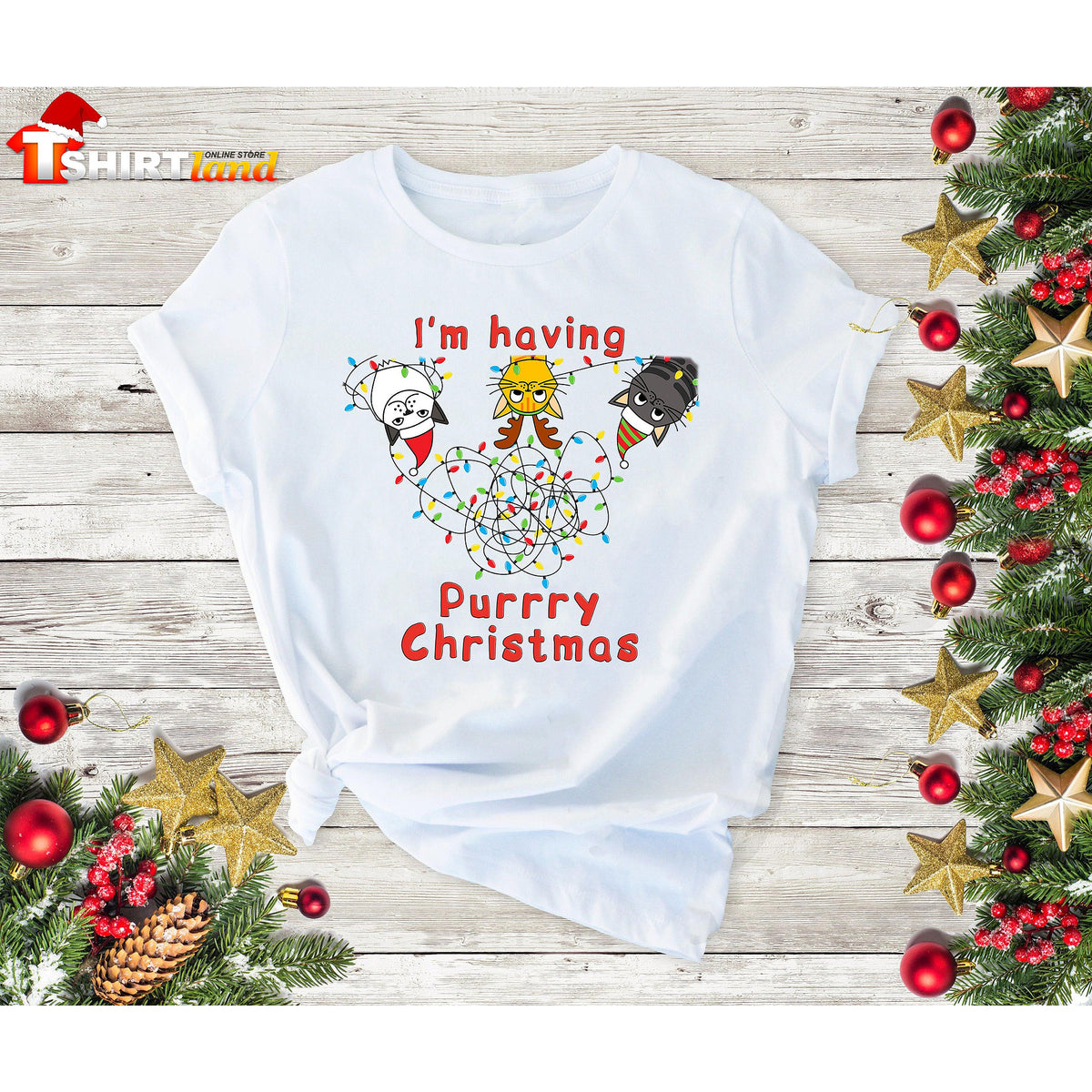 T-shirt Purrry Christmas CHR_60