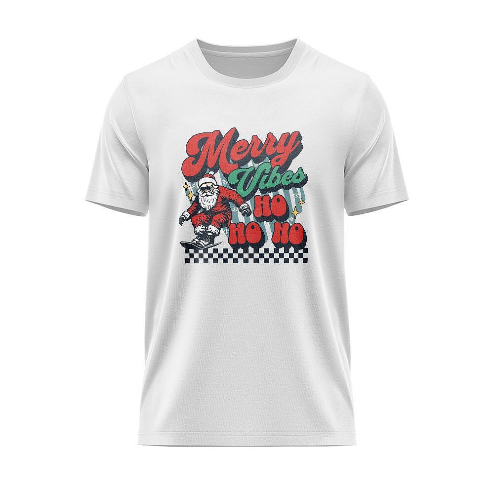 Tricou Merry Vibes Ho Ho Ho Vintage CHR_09
