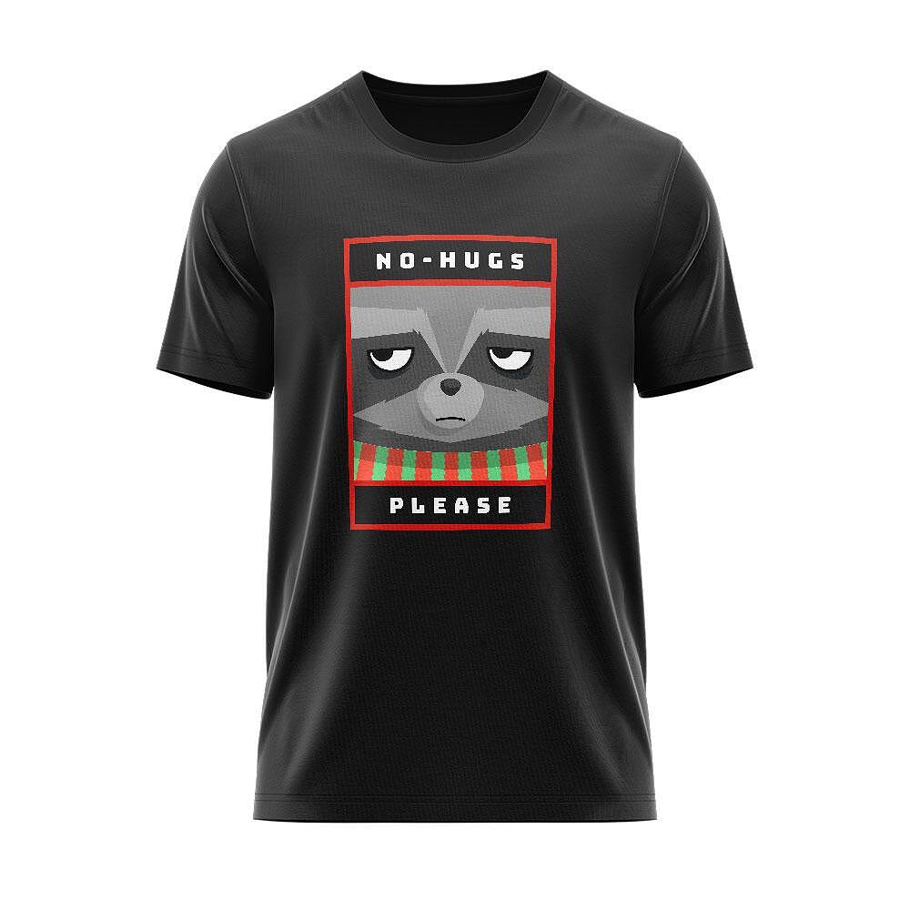 T-shirt Christmas Raccoon No-Hug Please CHR_48