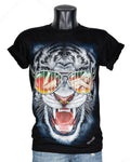 T-shirt Cool White Tiger 3D-78