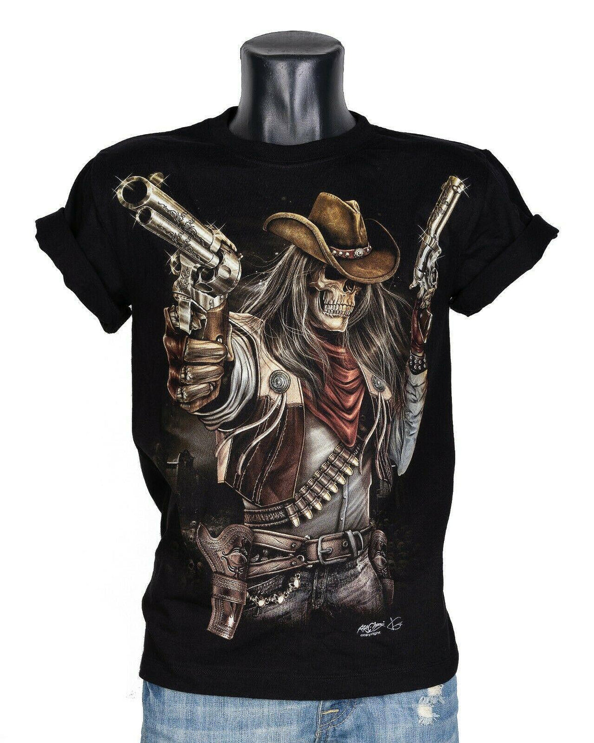 T-Shirt Cowboy Skeleton GR-607