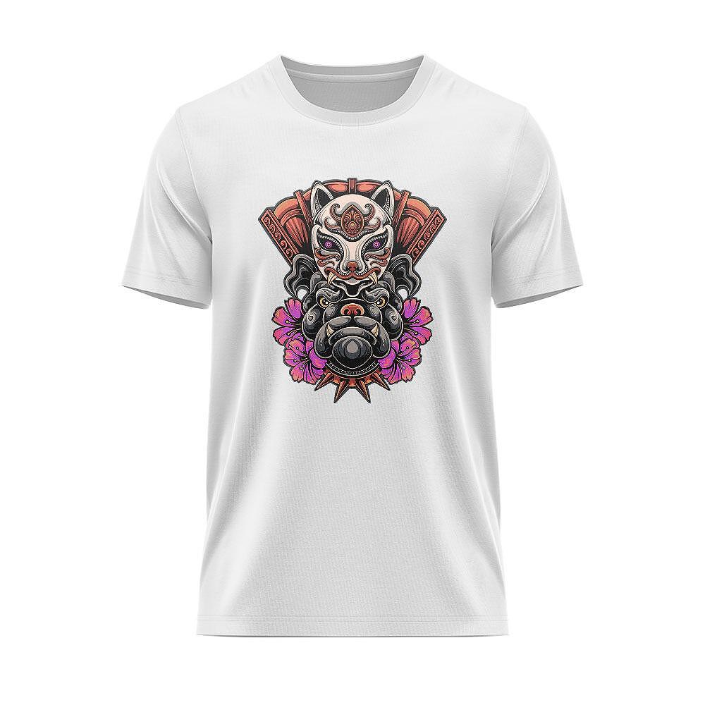 T-shirt Japan Art Mask and Dog JPN_29