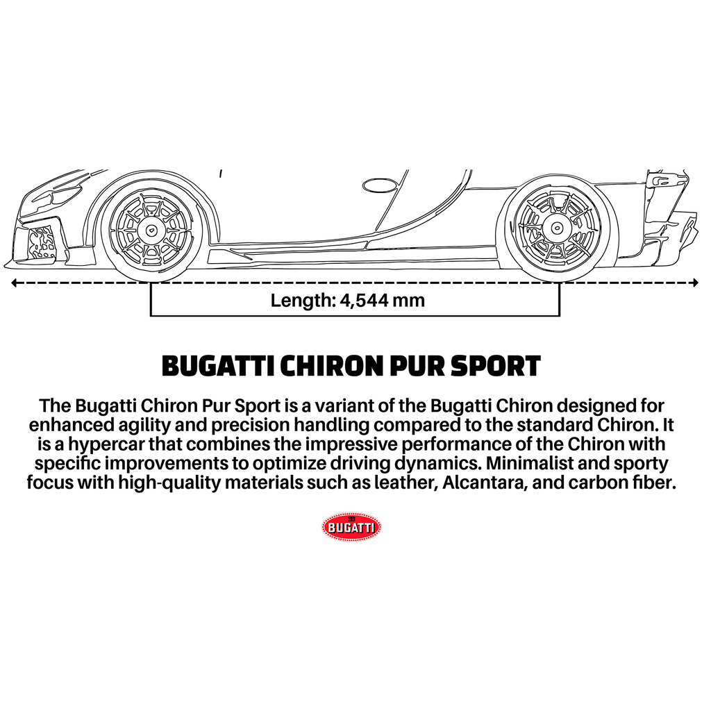 Тениска BUGATTI CHIRON PUR SPORT