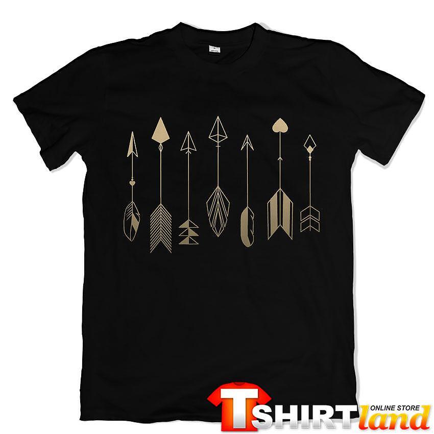 T-shirt Arrows Feathers Heart