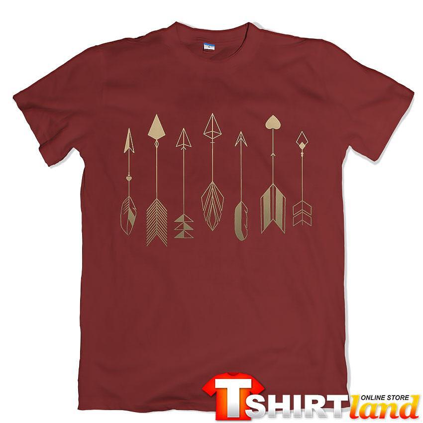 T-shirt Arrows Feathers Heart