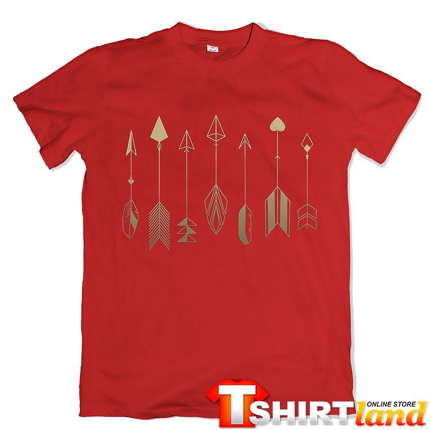 T-shirt Arrows Feathers Heart