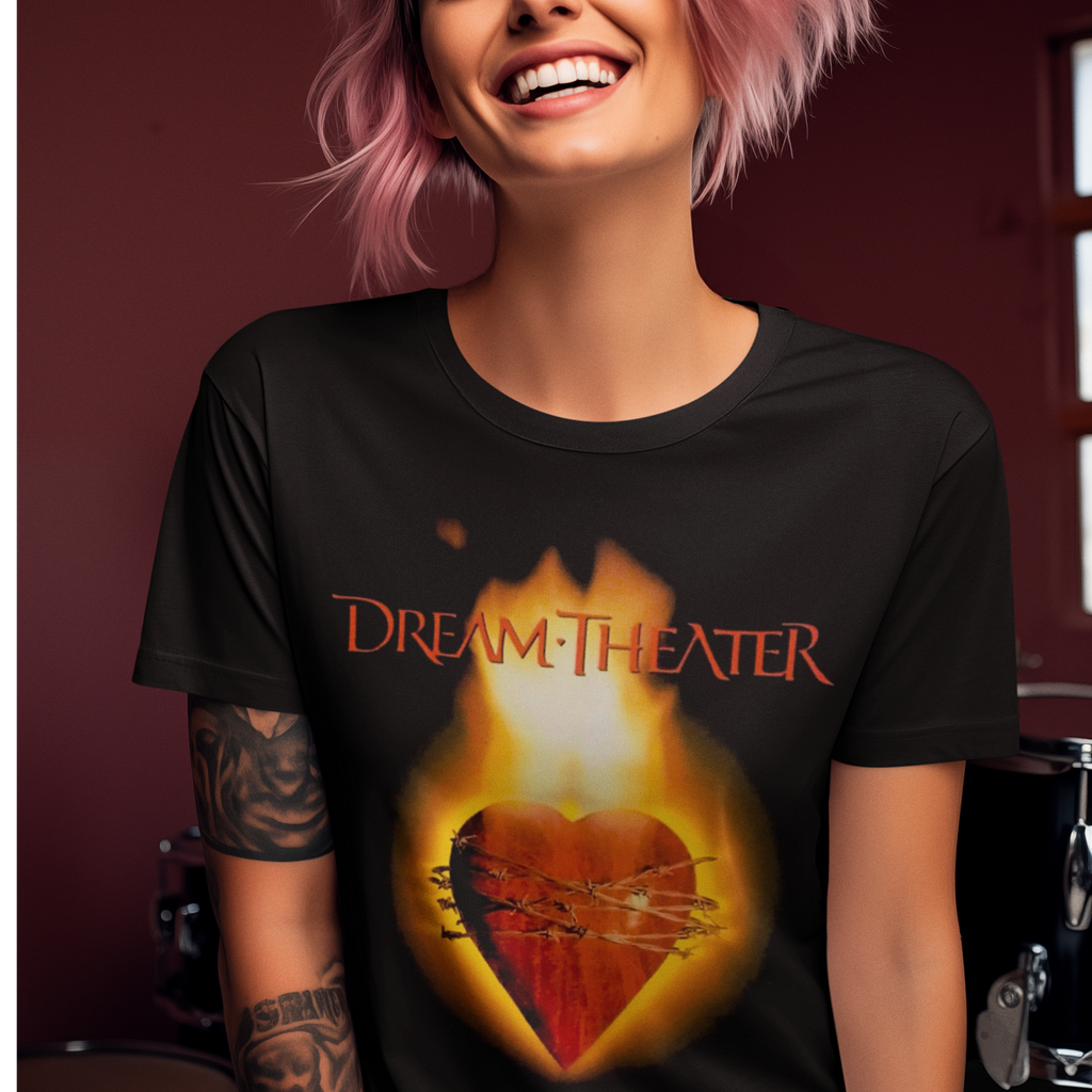 Tricou Dream Theater Flaming Heart