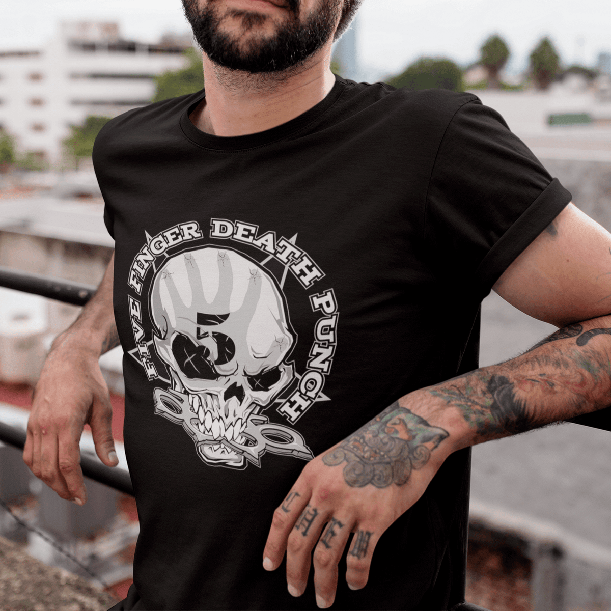 Tricou Five Finger Death Punch - The Skull of 5FDP