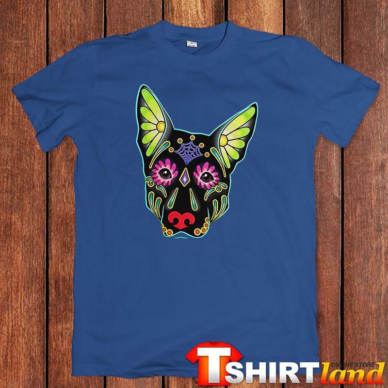 Tricou Art Color Flowers Dog