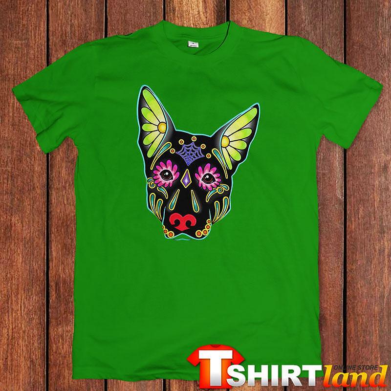 Tricou Art Color Flowers Dog