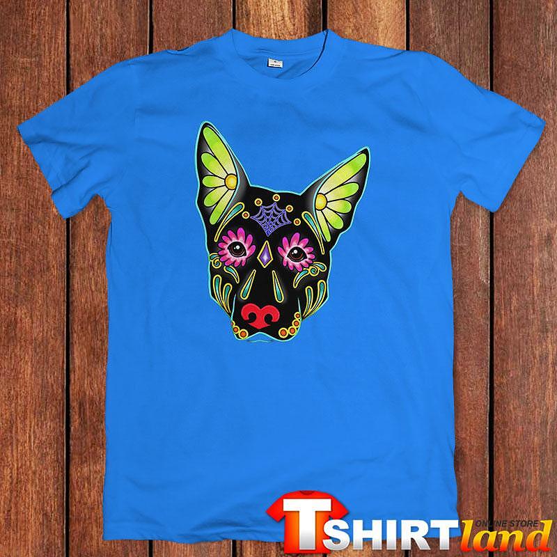 Tricou Art Color Flowers Dog