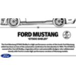 Tricou FORD MUSTANG GT500 SHELBY ROȘU