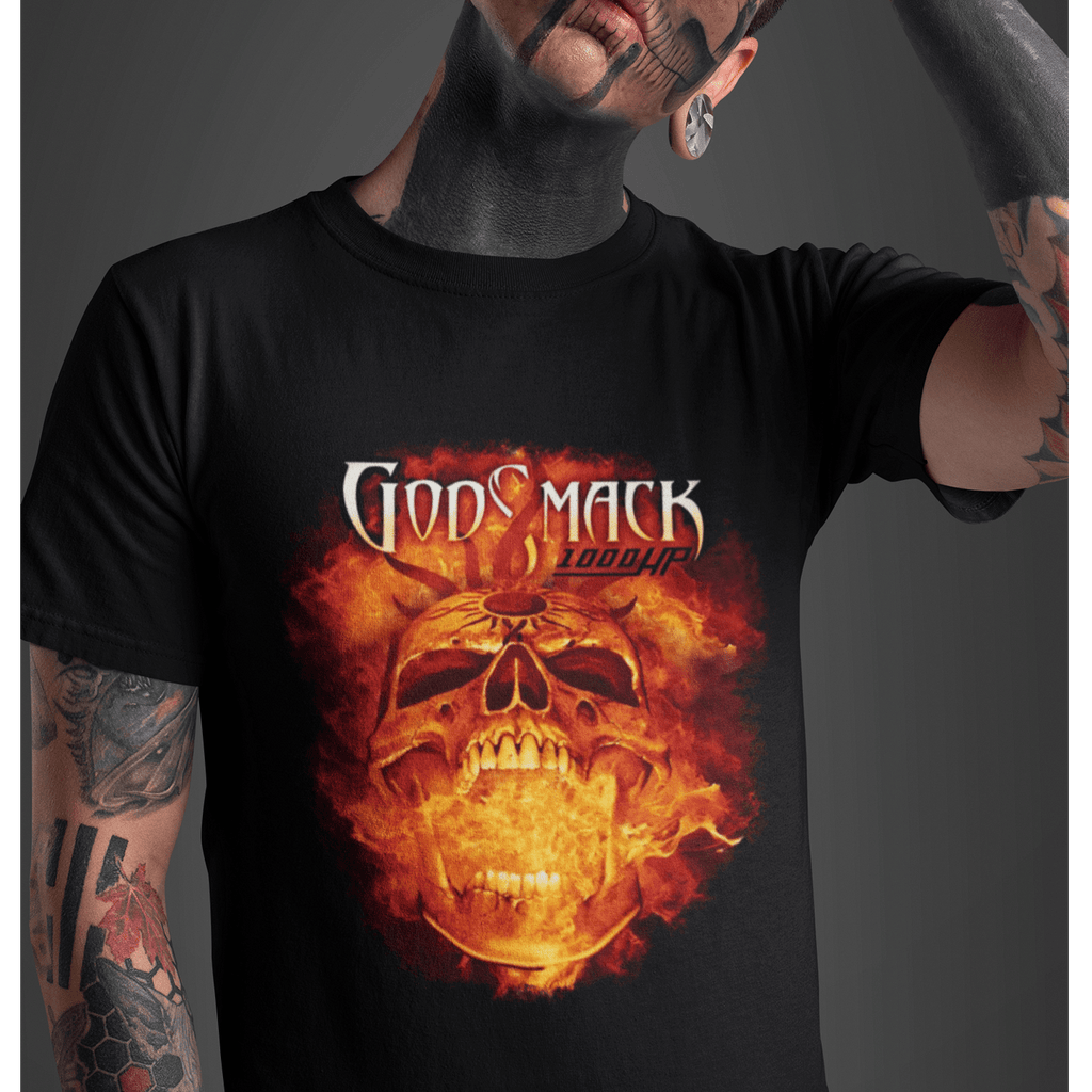 Tricou Godsmack 1000 HP Burning Skull