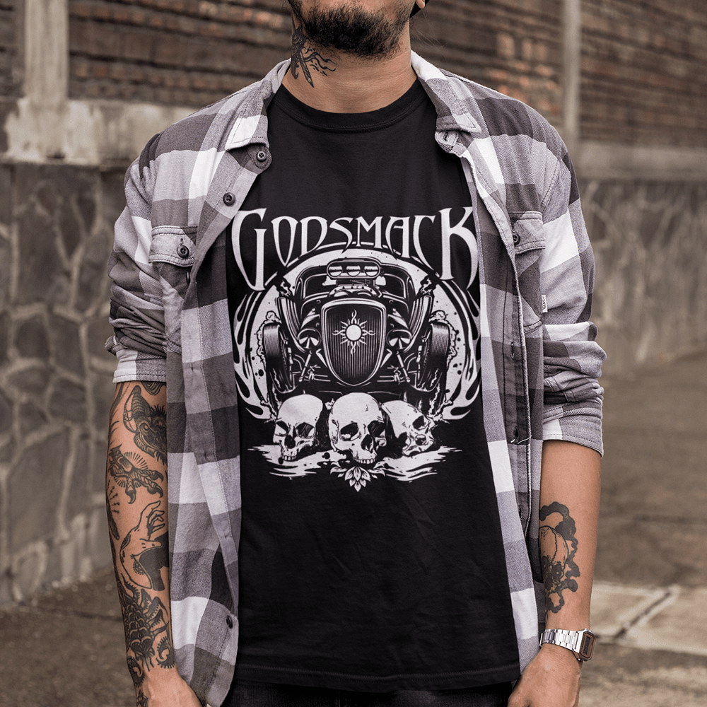 Tricou Godsmack 1000hp Skulls