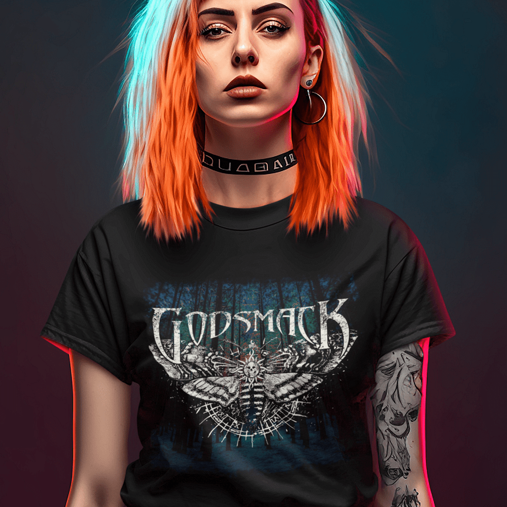 Тениска Godsmack Butterfly Skull
