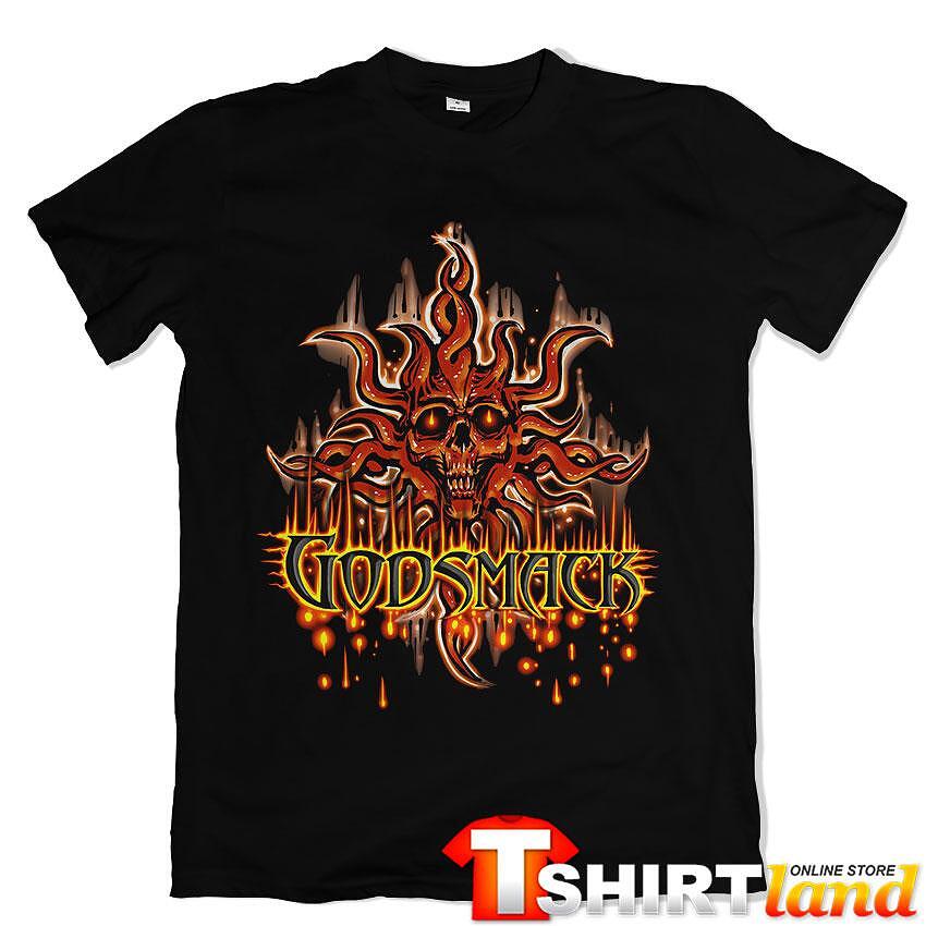 Tricou Godsmack Skull Fire