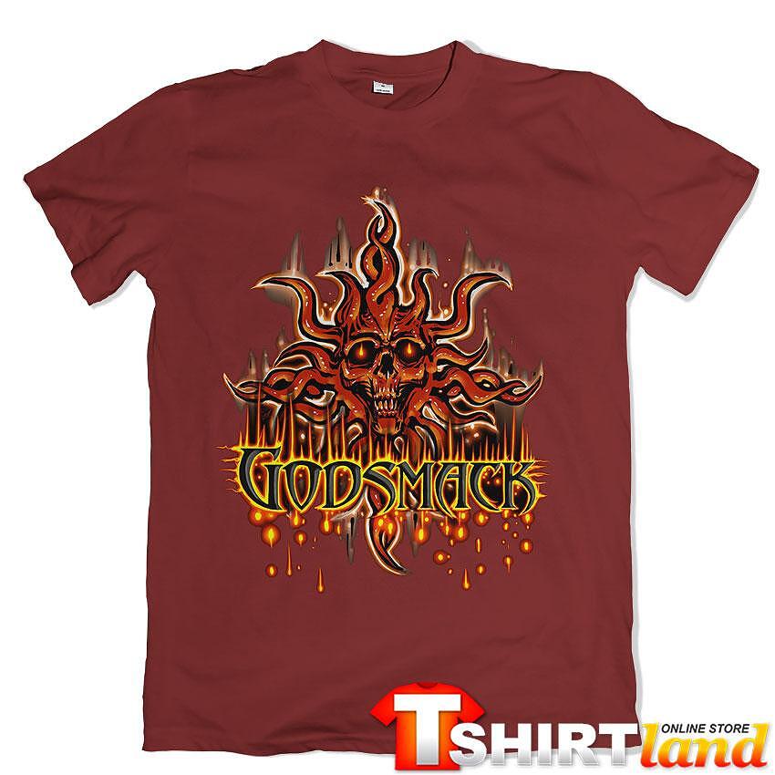 Тениска Godsmack Skull Fire
