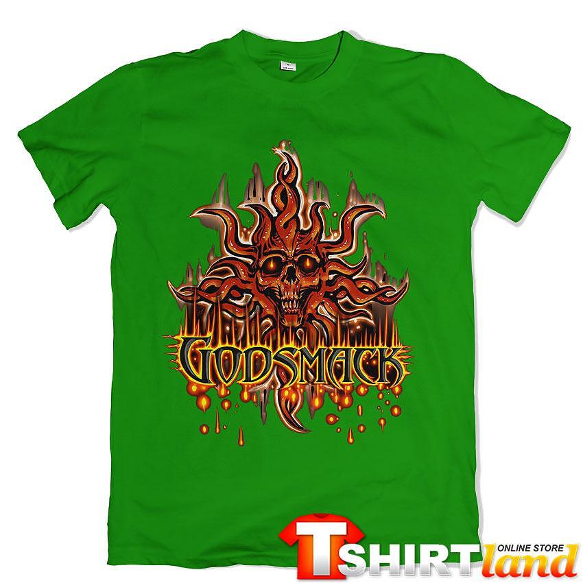 Tricou Godsmack Skull Fire