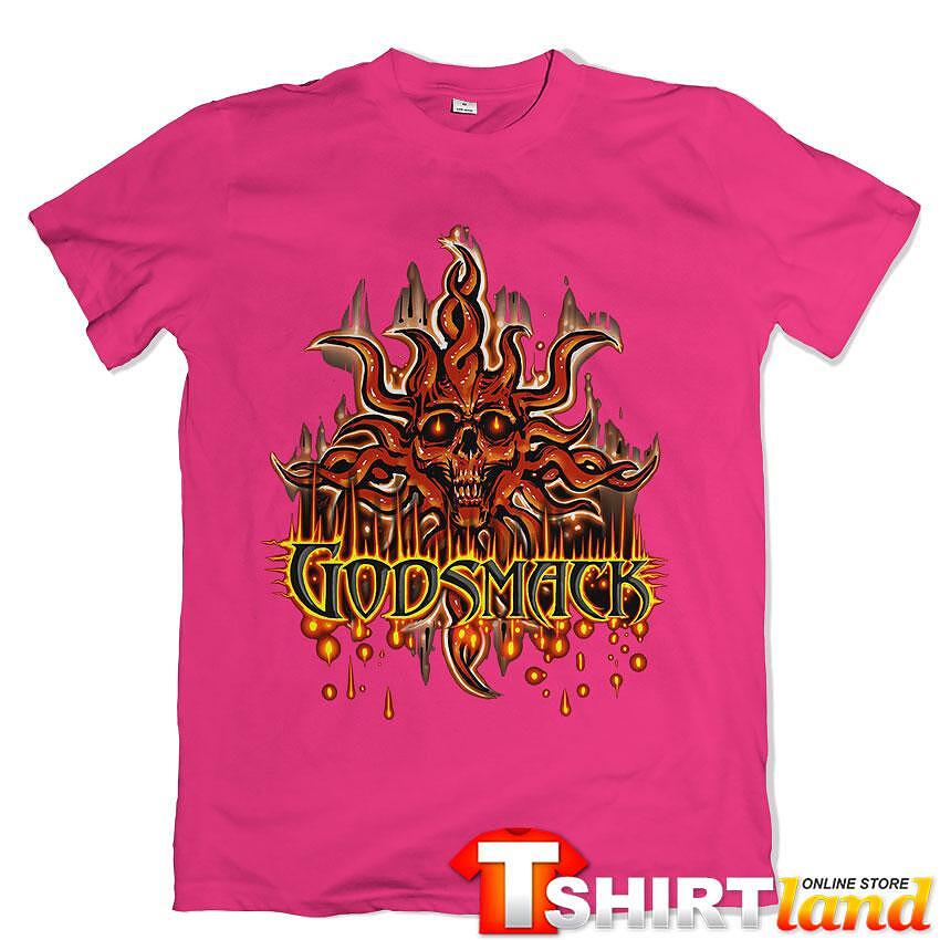 Tricou Godsmack Skull Fire