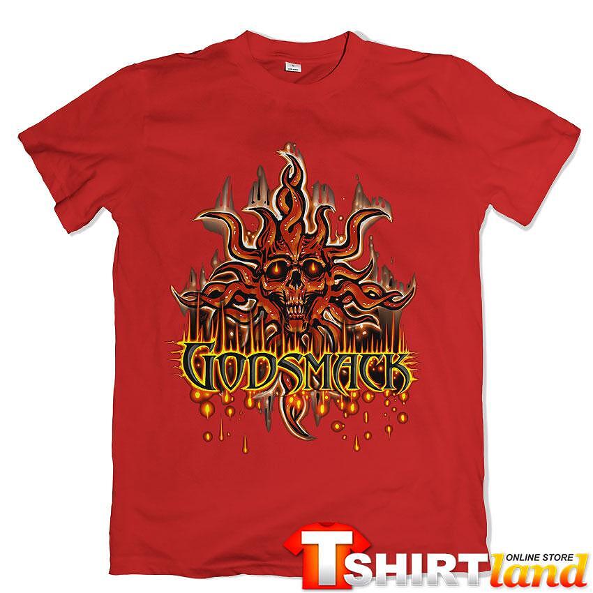 Tricou Godsmack Skull Fire