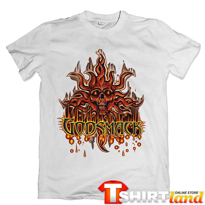 Tricou Godsmack Skull Fire
